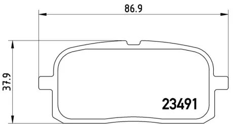 Колодка BREMBO P83116