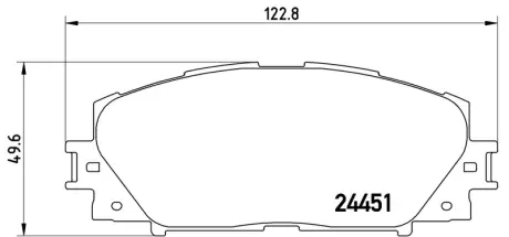Гальмівні колодки дискові BREMBO P83141
