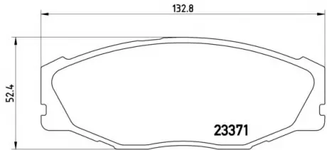 Комплект тормозных колодок, дисковый тормоз BREMBO P83142