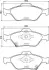 Гальмівні колодки дискові BREMBO P83159 (фото 1)
