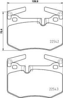Гальмівні колодки дискові BREMBO P83164