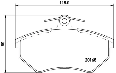 Гальмівні колодки дискові BREMBO P85015