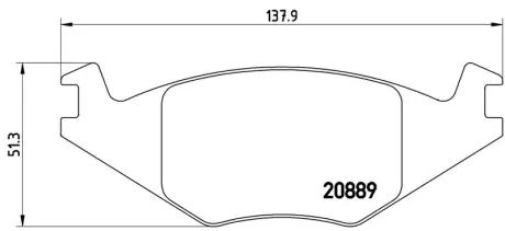 Колодка BREMBO P85019