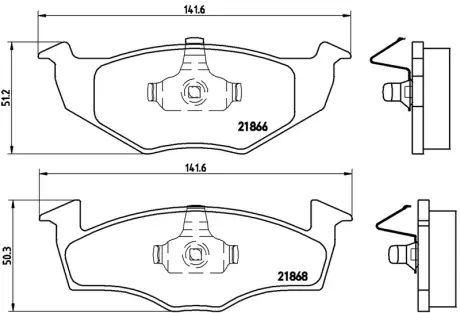 Тормозные колодки Brembo BREMBO P85025