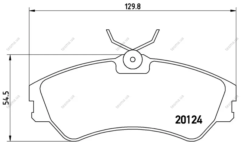 Колодка BREMBO P85028 (фото 1)