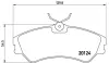 Колодка BREMBO P85028 (фото 1)