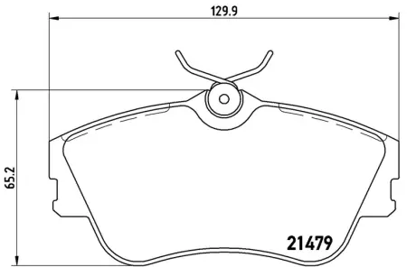 Гальмівні колодки дискові BREMBO P85029
