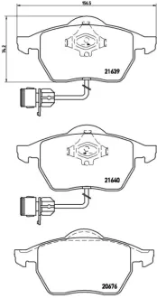 Гальмівні колодки дискові BREMBO P85040