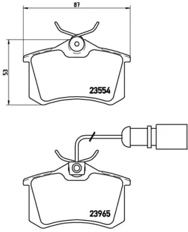Гальмівні колодки дискові BREMBO P85058