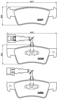 Гальмівні колодки дискові BREMBO P85068