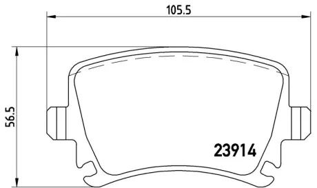 Гальмівні колодки, дискові BREMBO P85073