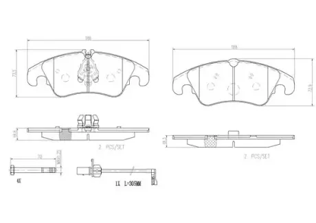 Автозапчасть BREMBO P85098N
