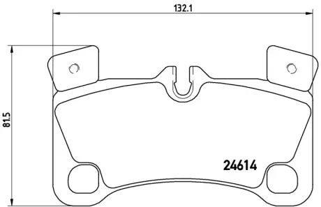 Гальмівні колодки дискові BREMBO P85103