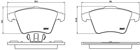Колодка BREMBO P85106