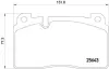 Комплект гальмівних колодок з 4 шт. дисків BREMBO P85122 (фото 2)