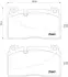 Комплект гальмівних колодок з 4 шт. дисків BREMBO P85123 (фото 1)