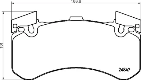 Гальмівні колодки дискові BREMBO P85136