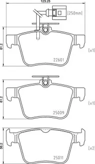 Гальмівні колодки дискові BREMBO P85162