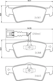Колодка BREMBO P85163