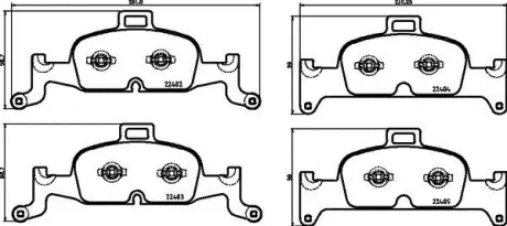 Гальмівні колодки дискові BREMBO P85164