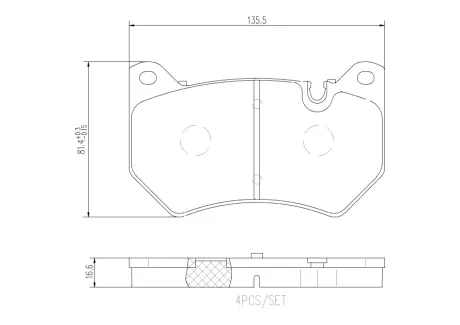 Гальмівні колодки дискові BREMBO P85 177