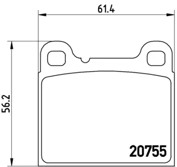 Гальмівні колодки дискові BREMBO P86002