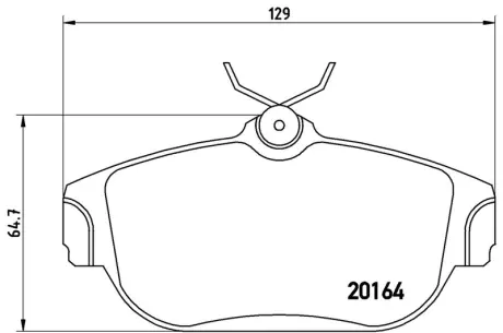 Гальмівні колодки дискові BREMBO P86007
