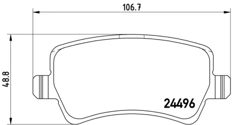 Тормозные колодки Brembo BREMBO P86021