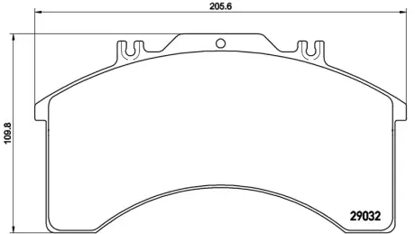Колодка BREMBO PA6015
