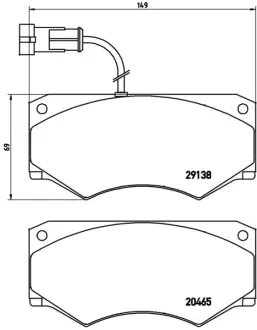 Колодка BREMBO PA6016