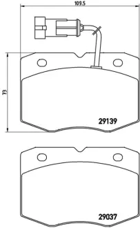 Колодка BREMBO PA6019