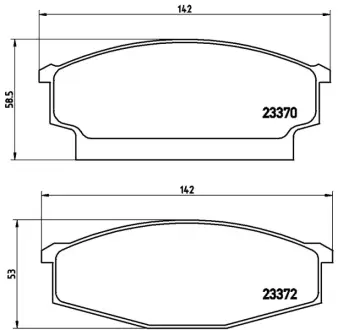 Колодка BREMBO PB1001