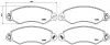Колодка BREMBO PB1002 (фото 1)