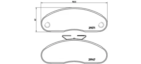 Колодка BREMBO PB7001