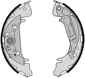 Колодка барабанного тормоза BREMBO S11504