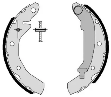 Колодка барабанного тормоза BREMBO S15501