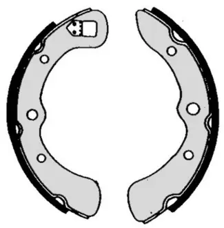 Колодка барабанного тормоза BREMBO S16510