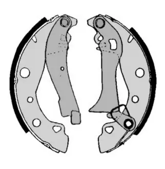 Колодка барабанного тормоза BREMBO S23506