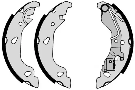 Колодка барабанного тормоза BREMBO S23521