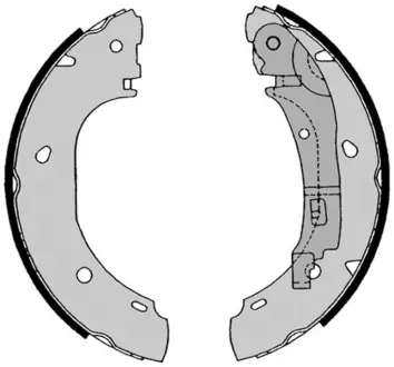 Колодка барабанного тормоза BREMBO S23525