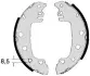 Колодка барабанного тормоза BREMBO S23538 (фото 1)