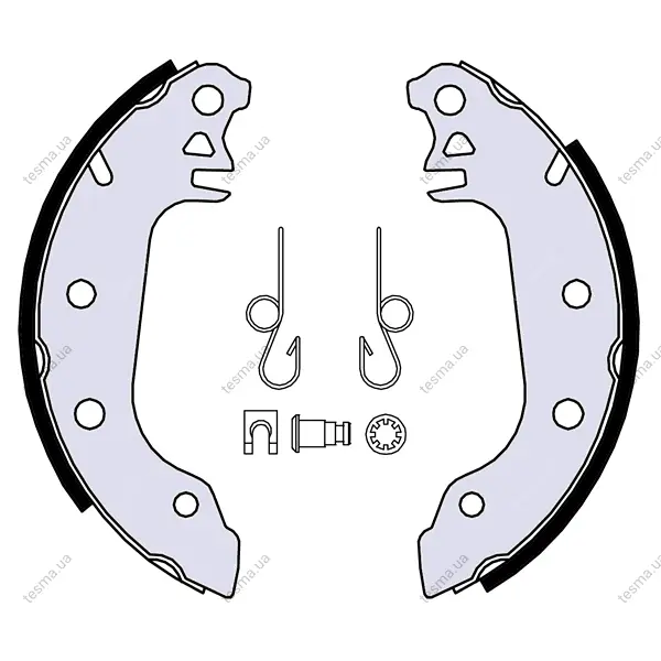 Колодка барабанного тормоза BREMBO S23569 (фото 1)