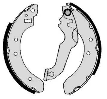 Колодка барабанного тормоза BREMBO S24507