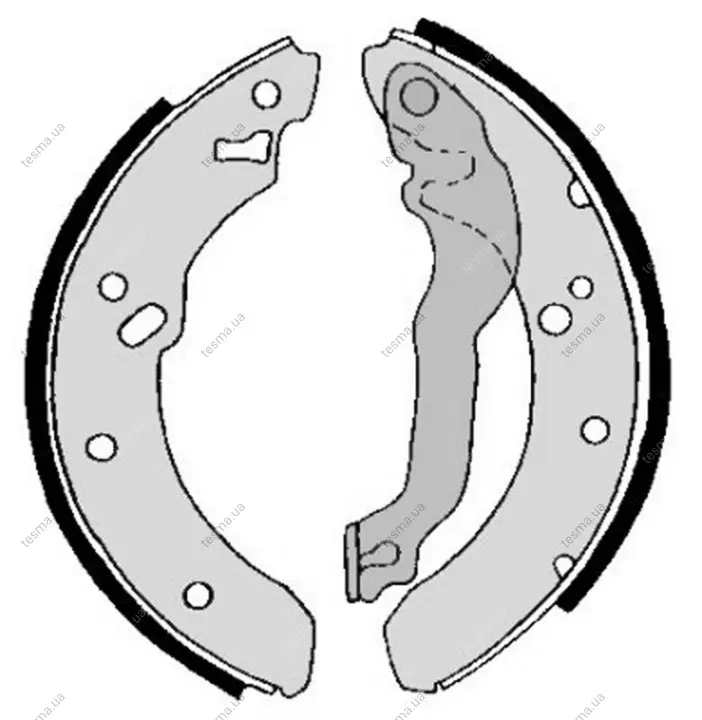 Колодка барабанного тормоза BREMBO S24515 (фото 1)