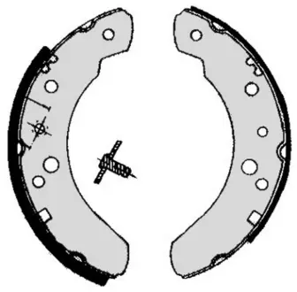 Колодка барабанного тормоза BREMBO S24537