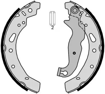 Гальмівні колодки барабані BREMBO S24540