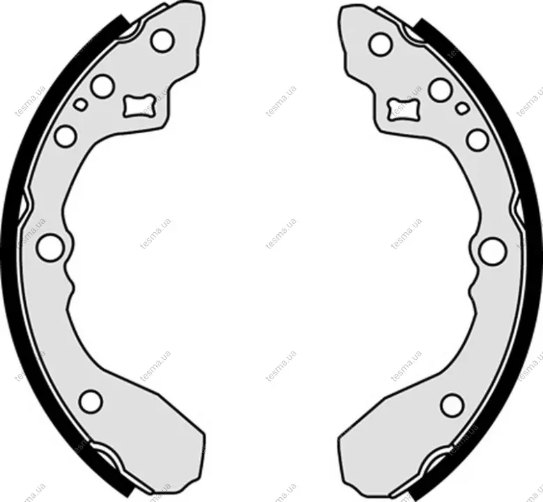 Колодка барабанного тормоза BREMBO S30518 (фото 1)