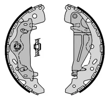 Колодка барабанного тормоза BREMBO S30521