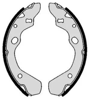 Колодка барабанного тормоза BREMBO S49504