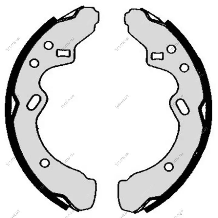 колодка барабанного тормоза BREMBO S49511 - фото 1